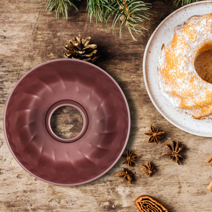 Relaxdays Bundt Cake Pan in Rosé