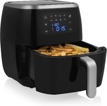 Фритюрниця повітряна Tristar FR-6997 XXL, 6 л, 8 програм, цифрове управління, чорна