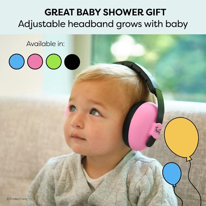 Навушники для захисту від шуму для немовлят Freitag 7Care (0-24 місяці), рожеві