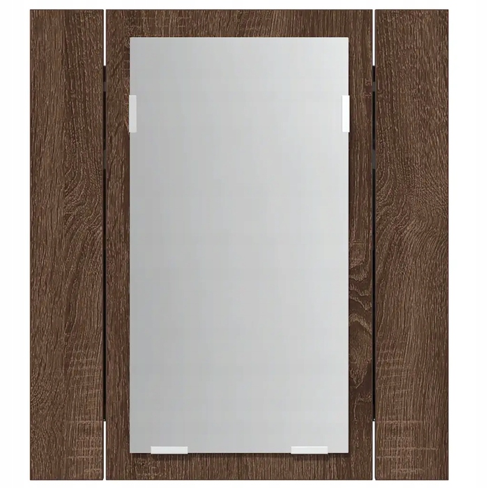 Шафа у ванну кімнату з дзеркалом та LED-підсвіткою, 40x12x45 см, колір 