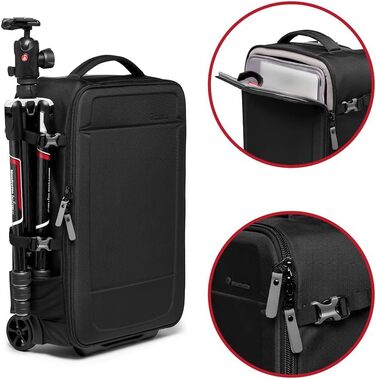 Рюкзак для камери Manfrotto Advanced Fast III з відділенням для ноутбука та аксесуарів, знімні перегородки, бічний доступ, кріплення для штатива