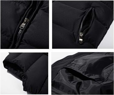 Чоловіча степкова жилетка ASKSA з коміром-стійкою, без рукавів, Slim fit, для активного відпочинку, чорна