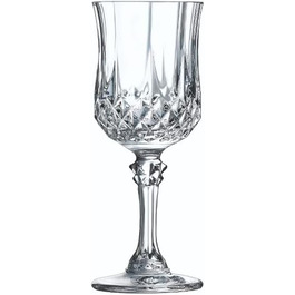 Cristal d'Arques Paris Longchamp - Schnaps glasses 6cl - 6 pieces - made of Kwarx - reinforced packaging - shine, transparency and high resistance