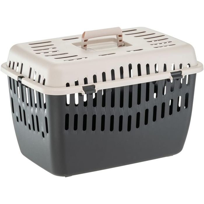 Переноска для кота Ferplast Binny 2, переноска для собаки, переноска для домашніх тварин, для маленьких собак та котів до 8 кг, складаний ручка M (48 x 32 x 33 см)