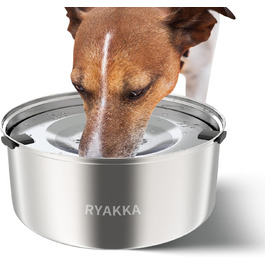 Нержавійна миска для собак 3L Anti Schling без облизування, Slow Feeder для подорожей, підходить для середніх та собак, що швидко їдять