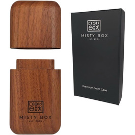 Misty Box – Преміум футляр для джойнтів з натурального горіха, 4-ох місний, стильний аксесуар для транспортування та зберігання, ідеальний подарунок