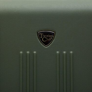 Чемодан валіза Travelers Club Chicago Hardside розширюваний спінер 20' Carry-On, колір Thyme Green