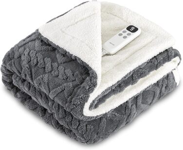 Електрична ковдра Cecotec HeatConfort 200x180 см, 130 Вт, 10 температурних режимів, LCD-контролер, таймер, PTC+ NTC технологія