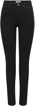 Джинси жіночі ONLY Onlultimate King Reg, Washed Black (XL / 32L) - класичні прямі джинси