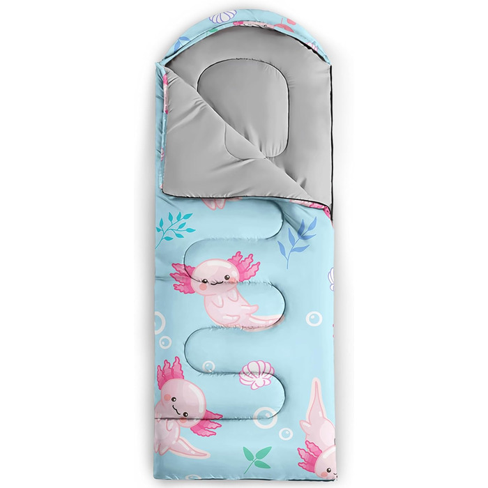 Спальні мішки QOOMO для кемпінгу, 3 сезони, для дорослих та дітей, легкі, водонепроникні, для подорожей та відпочинку на природі