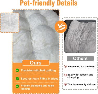 Крісло-ліжко для собак BingoPaw: м'яке, велике, водонепроникне, знімне, неслизьке, для великих та середніх собак, сіре, 90x60x10 см