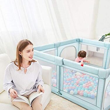 Манеж Star Ibaby Oxford XL для немовлят, ультралегкий, сірий