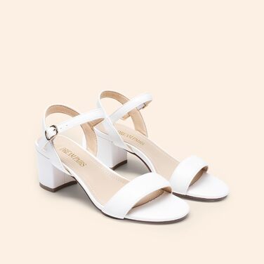 Жіночі босоніжки DREAM PAIRS на високій платформі, білі, 39 EU, з відкритим носком та блочними підборами