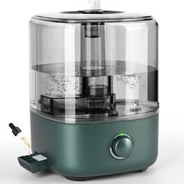 Humidifier Bedroom 5L, Vankarr Ultrasonic 28dB Quiet Air Humidifier Top-Fill Room Humidifier with 360° Swivel Nozzle, Increase Humidity for Children's Room, Office, Baby, Plants, Green