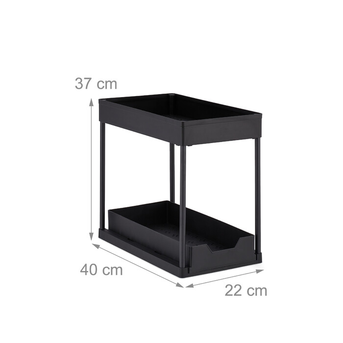Relaxdays Under Sink Shelf with 2 Tiers