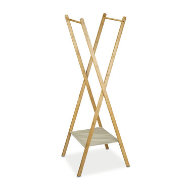 Relaxdays Bamboo Clothes Rack