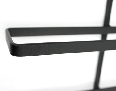 DanDiBo Wine Rack Bottle Shelf Metal Black Wall Mounted - This 116 cm (45.7 in) unit holds 10 bottles - Bottle Stand Bottle Holder