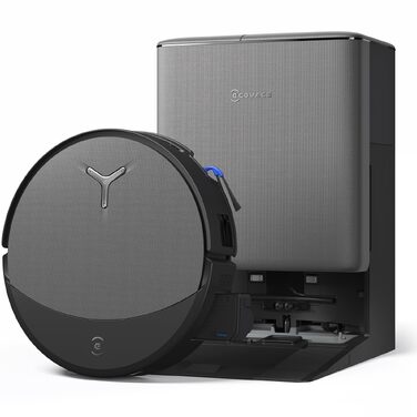 Робот-пилосос з функцією вологого прибирання ECOVACS T90 PRO Omni, 30 000 Па, PowerBoost, чорний
