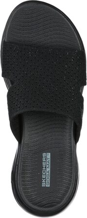 Скечес Сандалі шльопанці жіночі On-the-go 600 Stretch Knit 37 EU чорні текстиль