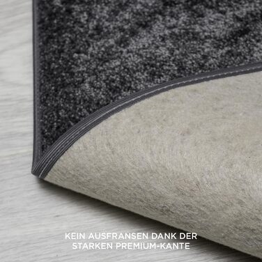 Килим для вітальні та спальні Maine Studio, 140x200 см, короткий ворс, антрацит