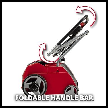 Einhell Electric Scarifier-Aerator GC-SA 1231/1 (230 V, up to 300 m², 1.2 W, 28l collection bag, ball-bearing roller + aerator roller, 3 depth settings, foldable guide bar)