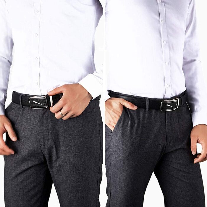 Чоловічий шкіряний ремінь Jaguar з металевою пряжкою: надійний аксесуар для повсякденного та ділового стилю