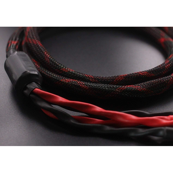 Акустичний кабель KK Cable k4B-2B Bi-Wire для колонок, 2.5 м, 1 пара (12 бананових роз'ємів), чорний, FCC-сертифікований, для зовнішнього використання
