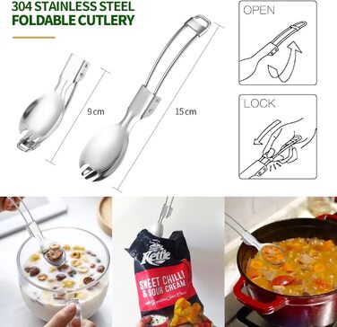 Набір посуду для кемпінгу ISFORU на 2-3 особи, 13 предметів: антипригарні каструлі та сковорідки, посуд для приготування їжі з котелком, пластикові миски та аксесуари. Компактний набір для пікніків, походів та кемпінгу.