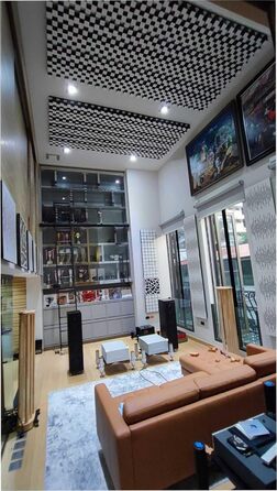 Набір акустичних диффузорів 2D для звукоізоляції та поглинання шуму, 50 x 50 см, колір Sonoma SIRIUS (150мм), 2 шт.