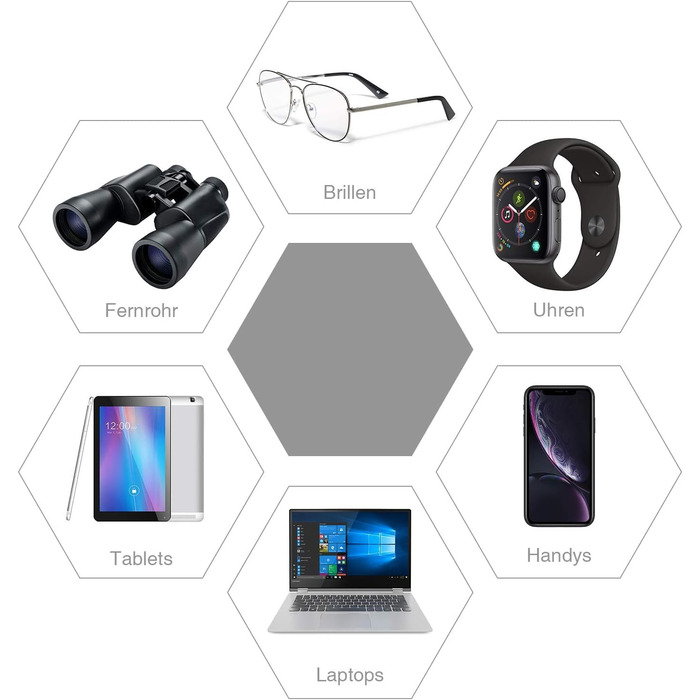 Набір для чищення камери: 17 шт. (об'єктиви, фільтри, смартфони)