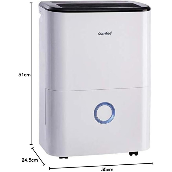 Зволожувач повітря COMFEE' MDDF-20DEN7: 20л/день, 40м², 3 режими, таймер, 3л бак