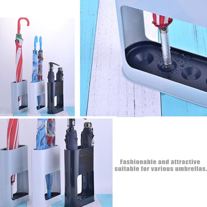 Підставка для парасоль підставка для парасоль 4 слоти, чорна, для дому