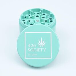 Преміум керамічна млинка для спецій 420 Society, 4-в-1, антипригарна, Nano кераміка, комплект догляду, м'ятна
