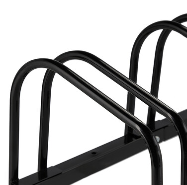 Relaxdays Bicycle Stand for 3 Bicycles, Black
