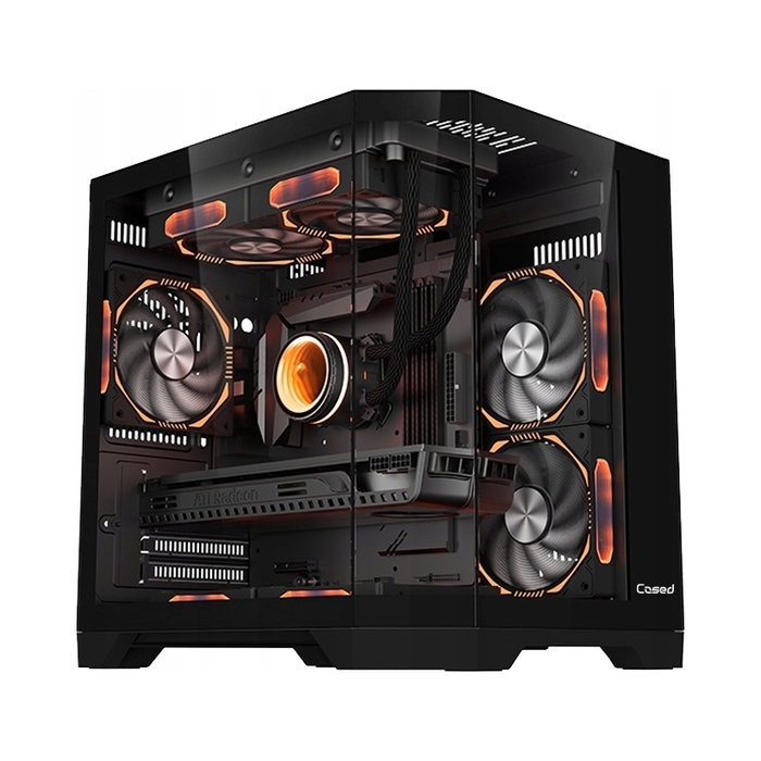 Корпус Cased K Dreamer Mini Midi Tower, чорний