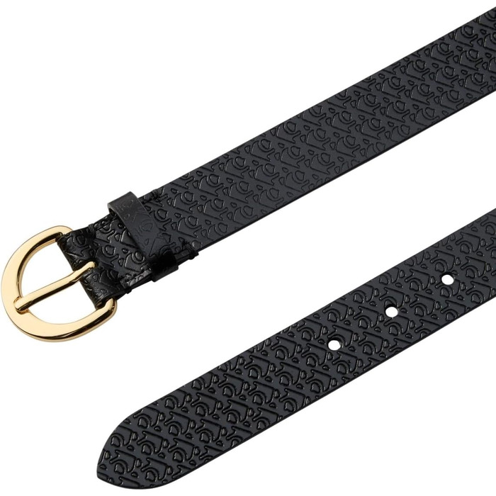 Ремінь Calvin Klein Classic Buckle Aop 30мм LV04K7019G, чорний (Чорний/CK Light Gold), 105 см