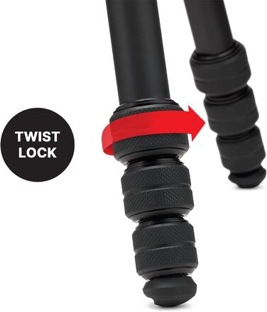 Штатив Manfrotto Befree Advanced 3-Way з тріножкою та рідинною головкою, алюміній, для камер та відеокамер до 6 кг, ультракомпактний, аксесуари для фото та відео