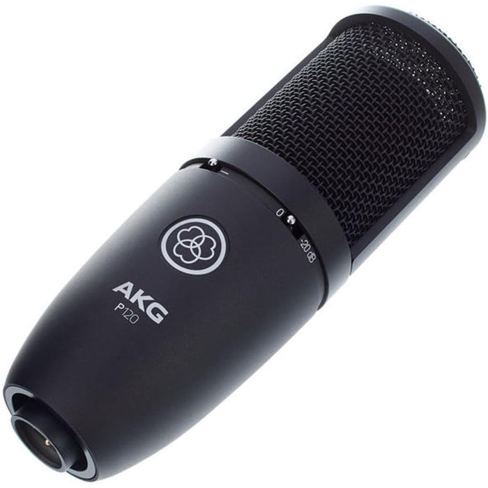 Мікрофон AKG P120 - студійний, велика мембрана, для запису, чорний