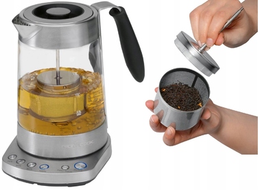 Електричний чайник Profi Cook 501020, 3000 Вт, 1,7 л, сріблястий/сірий