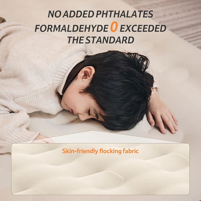 Надувний матрац Naturehike 2 персони з електричним насосом, 200x150x25 см, самонадувний, преміум-якість, для кемпінгу та дому