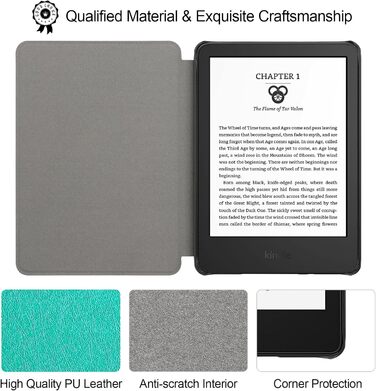 Чохол для Kindle 6' (11-го покоління) 2024/2022 (C2V2L3) з авто-вимиканням, PU шкіра, захисний чохол Löwenzahn (Мандала)