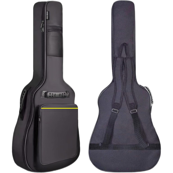 Чохол для акустичної гітари GIGKOUKI, 41 дюйм, водонепроникний, з регульованим реміннем