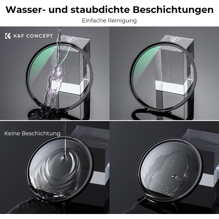 Фільтр UV K&F Concept Nano X-Serie 58mm Schott-Glas, 28 шарів MC, Super Slim, захист від ультрафіолету