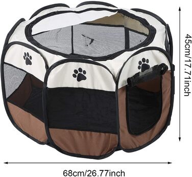 Клітка-забіг для собак і тварин, переносний забіг для собак, кроликів, котів. Оксфорд 600D, для внутрішнього та зовнішнього використання