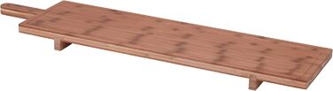 Spetebo XXL Cheese Board ORGANIC with Handle - 100 x 26 cm - Wooden Cheese Board with Stand, Serving Platter, Natural Tapas Board with Handle, Food-Safe