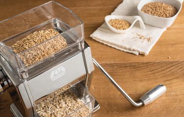 Млин для зерна 'Marga Mulino' з алюмінію, сріблястого кольору