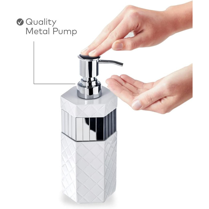 Набір аксесуарів для ванної кімнати Creative Scents – 6 предметів (сміттєвий бак, тримач для зубних щіток, попільничка, мильниця, дзеркало з тисненням)