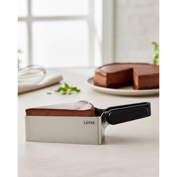 Тортєвий сервер Johann Lafer Turbo з нержавіючої сталі | Ергономічна ручка та сплющені дроти для легкості | Преміум якість, швидкість та насолода