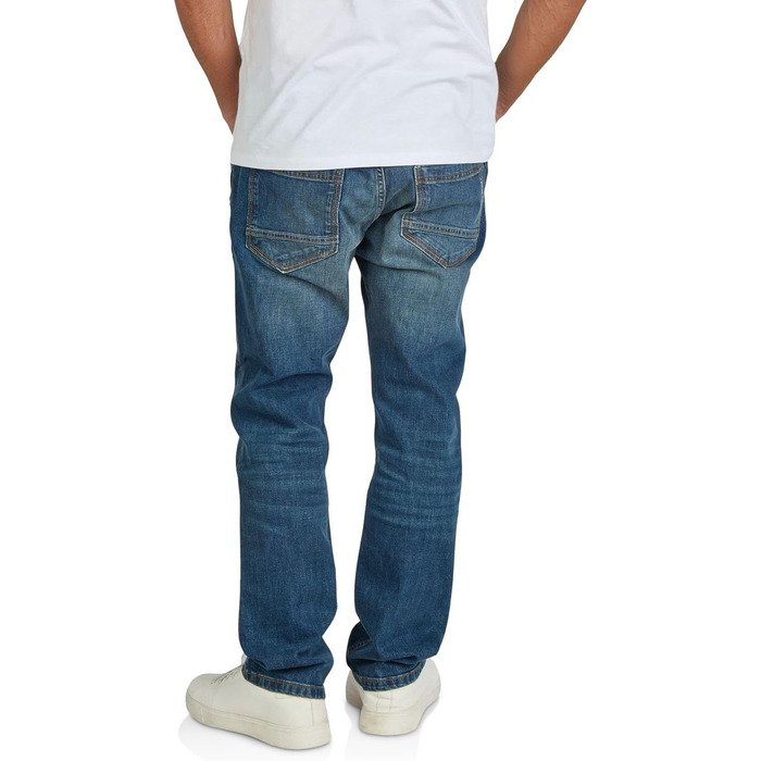 Джинси чоловічі TOM TAILOR Marvin Straight Fit, блакитний денім, еластичні, розміри 30-42 / 32-34