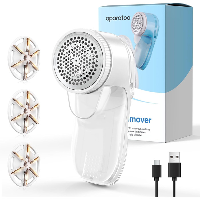 Електричний видалення ворсу для одягу та килимів (3 леза)